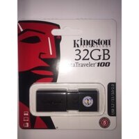 Bộ Nhớ Ngoài Kingston 32GB USB 3.0 DT100G332GB, Kết nối USB 3.0 & 2.0, đọc 40Mb/Sec,ghi 10MB/Sec, Bảo hành 5 năm