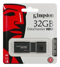 Bộ nhớ ngoài USB Kingston 32GB 3.0 DT100 G3 (DT100G3/32GB)