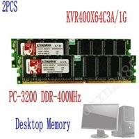 Bộ Nhớ RAM 2GB 2x 1GB PC3200 DDR 400Mhz 184Pin DIMM RAM KVR400X64C3A / 1G
