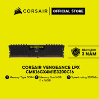 Bộ nhớ RAM dành cho PC CORSAIR VENGEANCE LPX 16GB DDR4 1x16G 3200MHz CMK16GX4M1E3200C16