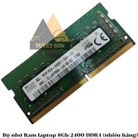 Bộ nhớ Ram laptop 8Gb/2400 DDR4 (nhiều hãng)                         &nbsp(&nbspCũ tháo máy&nbsp)