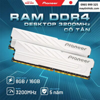 Bộ nhớ RAM PIONEER DDR4 DESTOP 8G Intel CÓ TẢN 3200MHz chuyên cho CPU Intel. Hàng Chính Hãng