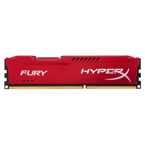 Bộ nhớ trong máy VT Kingston 4G 1600MHZ DDR3 CL10 Dimm HyperX Fury Red,HX316C10FR/4