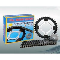 Bộ Nhông Đĩa Xích Yamaha 38 Sirius Jupiter R 38T/15T/428-100L (Nhông Sên Dĩa)