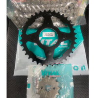 Bộ Nhông Sên Dĩa Chaly, Xe 67 - 13T 14T Dĩa 36T Sên 420-7Ly  Thương Hiệu VITAL