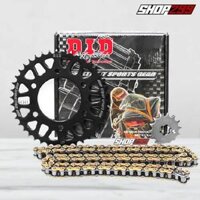 BỘ NHÔNG SÊN DĨA D.I.D HDS NHẬP THÁI LAN CHO EXCITER 150 - VÀNG, bộ nhông sên dĩa did hds nhập thái lan cho exciter 150 màu vàng