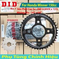 Bộ Nhông Sên Dĩa DID Winner, Sonic Sên Phốt Cao Su 131L TFX Thái Lan