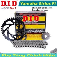 Bộ Nhông Sên Dĩa DID Yamaha Sirius Fi Sên DID 10Ly Thái Lan
