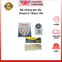 Bộ nhông sên dĩa Dream II / Wave 100 - CAO CẤP - Chính hãng MCS / ENKEI 415