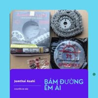 Bộ nhông sên dĩa mặt trời đen Jomthai Asahi - Wave RS (Trung quốc) DR110 (14T-36T-106L)