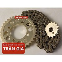 Bộ nhông sên dĩa Sirius Thái Lan - nhông sên dĩa vàng Sirius RC xăng cơ