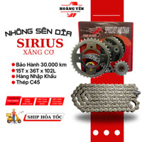 Bộ Nhông Sên Dĩa SIRIUS Xăng Cơ Thương Hiệu Fire Horse Cao Cấp Màu NIKEN
