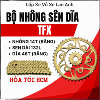 Bộ Nhông Sên Dĩa TFX Full Vàng Cao Cấp