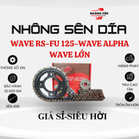 Bộ Nhông Sên Dĩa WAVE RS - FU 125- FU FI - WAVE LƠN- WAVE ALPHA Thương Hiệu FIRE HORSE GIÁ SIÊU HỜI