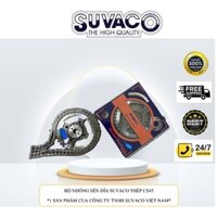 Bộ nhông sên dĩa WAVE/DREAM... SUVACO thép C45 dùng cho xe Dream/Wave/WaveRS/Sirius/Future New... chất lượng cao.