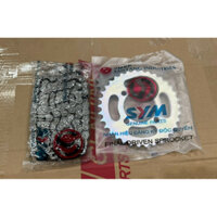 Bộ nhông sên dĩa xe Angel 80cc / Angel Hi / Angel Power - Mã X15 - Chính hãng SYM