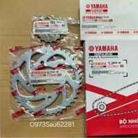 Bộ nhông sên dĩa, xích tải xe TAURUS zin chính hãng Yamaha