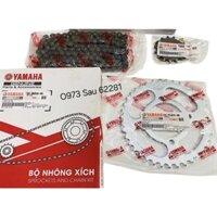 Bộ nhông sên dĩa, xích tải xe EXCITER 2006-2010 zin Yamaha