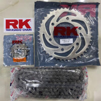 Bộ Nhông Sên Dĩa Yamaha Exciter 150 RK Thông Số 14T-42T Sên 428HSBT 124L 10 Ly Chính Hãng RK