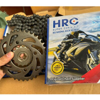 Bộ nhông sên, xích đĩa hiệu HRC Dream,wave, Jupiter, sirius, wave 50cc,RSX, RS, BLADE 110, wave S110, wave 2017-2024