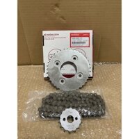 Bộ nhông xích | bộ nhông sên WAVE S110, RS110 (2011) chính hãng Honda (H0640-KWW-Y10)