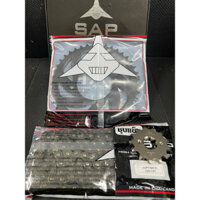 Bộ nhông xích, nhông sên đĩa cho xe số JUPITER FI CHÍNH HÃNG THAILAND - THƯƠNG HIỆU SAP