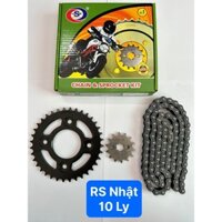 Bộ nhông xích (SÊN NHÔNG DĨA) RS NHẬT (106L) SÊN 10LY