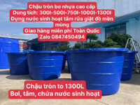 Bơ nhựa 1300l (chậu nhựa 1300l) đựng nước tắm bơi giặt quần áo tân á đại thành giao hàng miễn phí Toàn Quốc