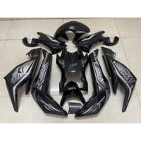 Bộ Nhựa 8 Món Đến 16 Món Xe Điện Xmen Màu Đen Tem Trắng, Full Nhựa Xe Điện Xmen Tem Dán Chìm Phủ Sơn Bóng Toàn Bộ Bề Mặt