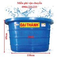 Bơ nhựa Đại Thành 500L, thùng chứa nước, chậu nước đại thành nhựa 4 lớp bảo hành 10 năm