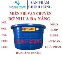 Bơ nhựa Đại Thành, thùng nước, bể nuôi cá, đựng thực phẩm, nước phèn, nước mặn