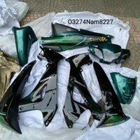 Bộ nhựa dàn áo, võ xe FUTURE 2 xanh zin chính hãng Honda