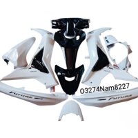 Bộ nhựa dàn áo, võ xe FUTURE LED 125 đen trắng zin Honda