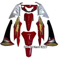 Bộ nhựa dàn áo, võ xe WAVE RS 100 màu đỏ zin chính hãng