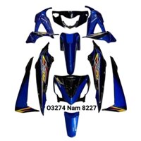 Bộ nhựa dàn áo, võ xe WAVE RSX 100 xanh zin chính hãng