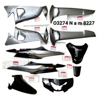 Bộ nhựa dàn áo, võ xe WAVE S100 đen xám zin chính hãng