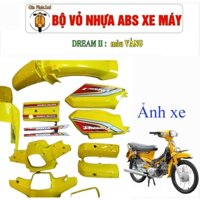 Bộ nhựa - dàn áo xe Dream II nhựa nguyên sinh cao cấp Màu Vàng - A2950