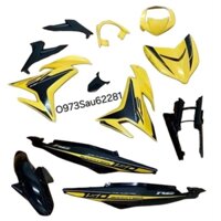 Bộ nhựa dàn áo xe EXCITER 150 vàng đen 2017 RC zin Yamaha