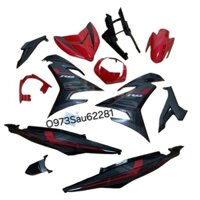 Bộ nhựa dàn áo xe EXCITER 150 đỏ đen RC 2017 zin Yamaha