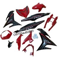 Bộ nhựa dàn áo xe EXCITER 150 đỏ đen 2015 RC zin Yamaha