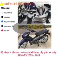 Bộ nhựa - Dàn áo xe WAVE S110 - RS 110 đời 2009 đến 2010 [CÓ TẶNG TEM] nhựa nguyên sinh cao cấp (5 MÀU)