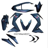 Bộ nhựa dàn áo xe WINNER 150 V1 đen nhám, tem đỏ zin