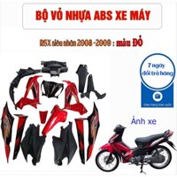Bộ nhựa Màu Đỏ gắn xe Wave RSX 100 siêu nhân đời 2008 đến 2009 [HÀNG MỚI VỀ] Bộ ổ khóa trước sau xe RSX 100 - SPA-DGRsx
