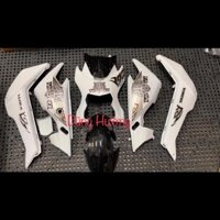 Bộ nhựa trắng bóng gắn xe x men kèm tem hổ, tem chỉ đỏ, tem s7...(tặng kèm 4 ốc màu) nhãn dán