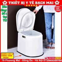 Bô Nhựa Vệ Sinh - Bệ Toilet Di Động Bằng Nhựa Trắng Cao Cấp