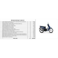 BỘ NHỰA WAVE @110 - XANH ĐẬM