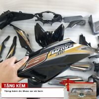 Bộ nhựa Wave S110  đời 2008 đến 2010 Màu Đen [KÈM LUÔN TEM & ỐC NHÉ ] Dàn áo xe Wave S110 - B544