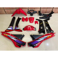 BỘ NHỰA WAVE ZX ĐỎ ĐEN NHựa Lòng Trắng dẻo