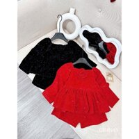 Bộ nhung kim tuyến cho bé gái