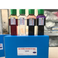 Bộ Nhuộm GRAM (Lugol 1%+ Fucsin + DD Tím Gentian)chai 100ml